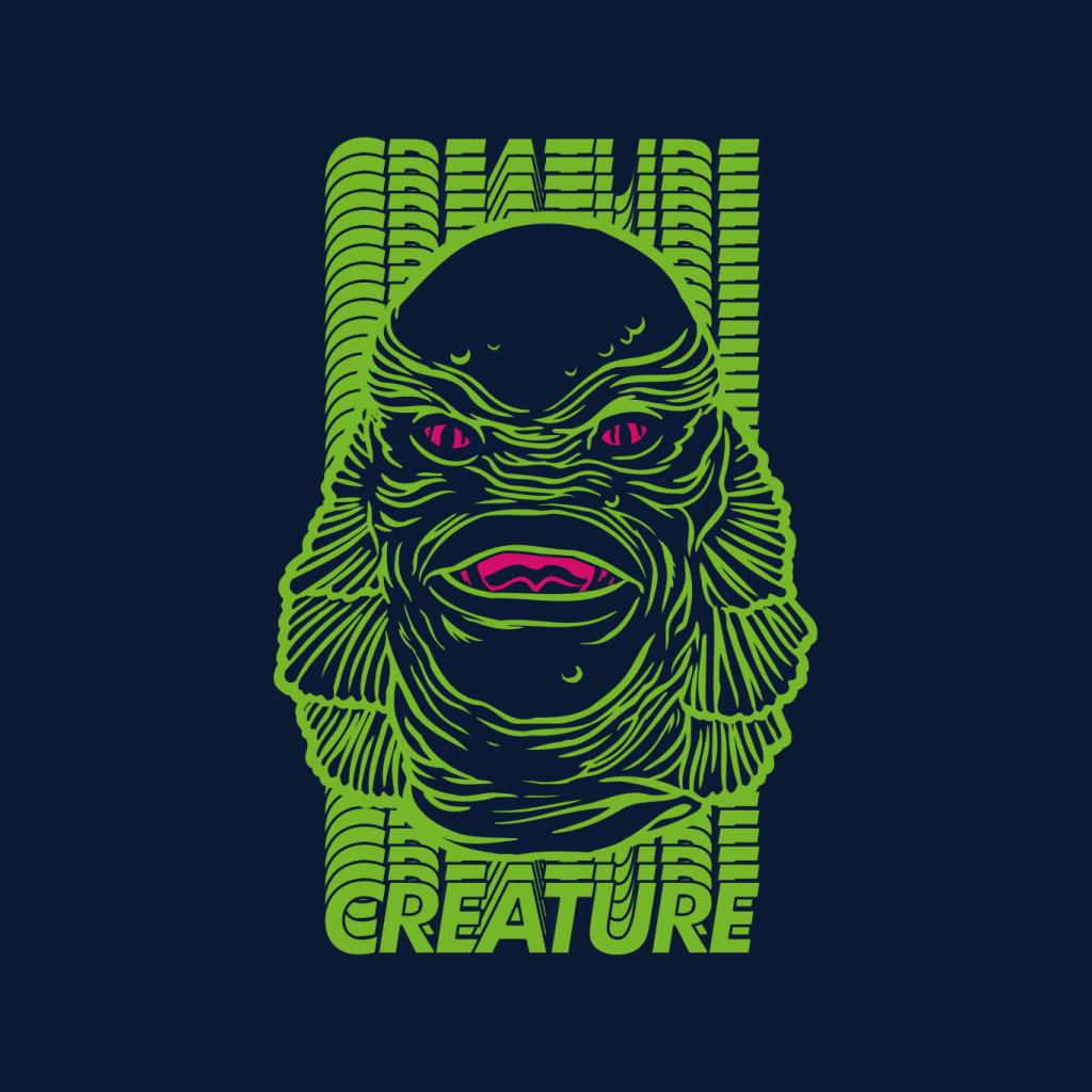 The Creature From The Black Lagoon Head Illustration Men's Hooded Sweatshirt-ALL + EVERY