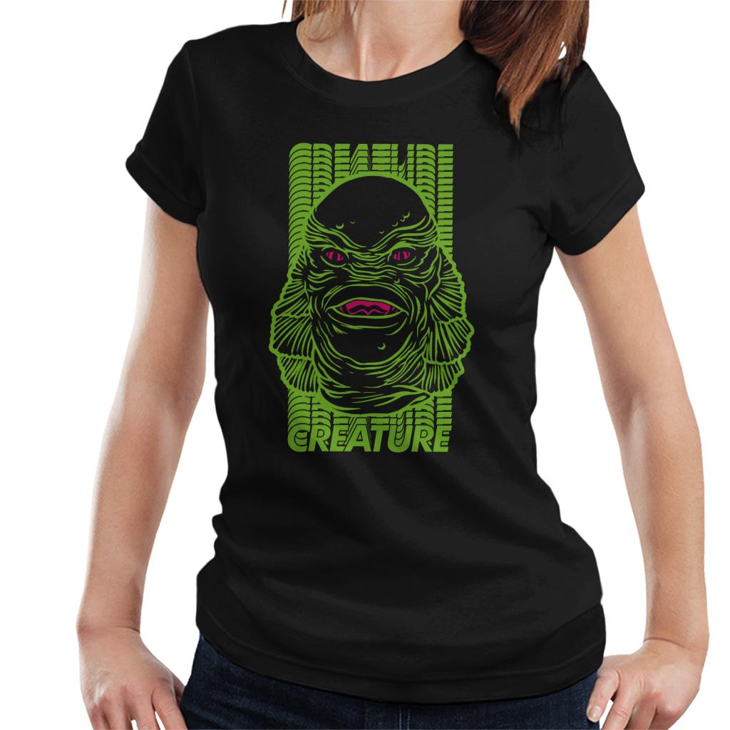 The Creature From The Black Lagoon Head Illustration Women's T-Shirt-ALL + EVERY