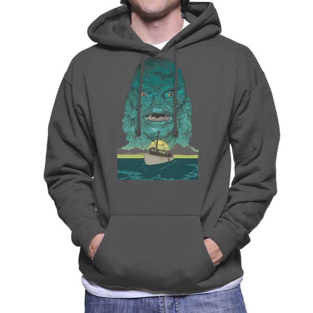 The Creature From The Black Lagoon Demon Head Boat Men's Hooded Sweatshirt-ALL + EVERY