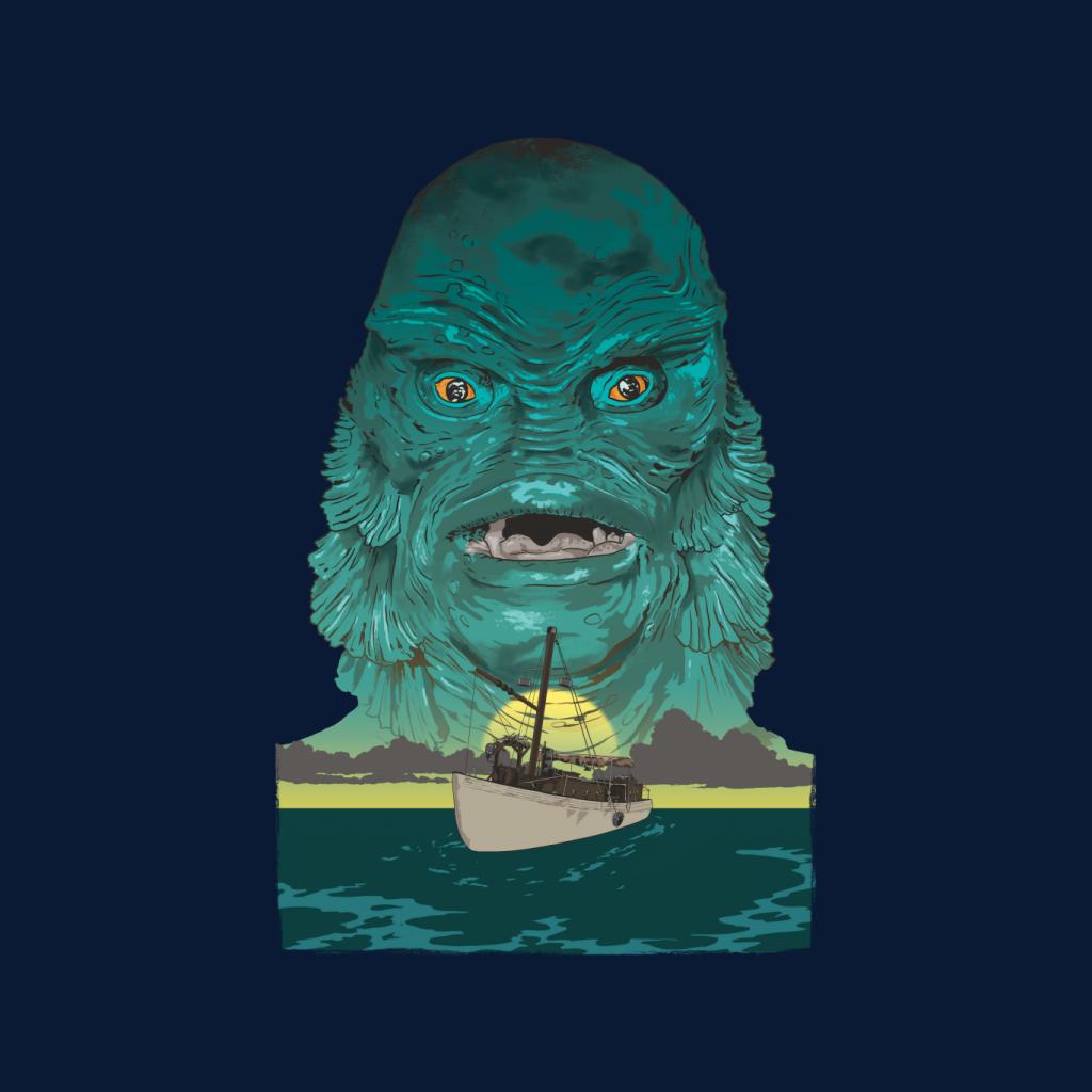 The Creature From The Black Lagoon Demon Head Boat Women's T-Shirt-ALL + EVERY