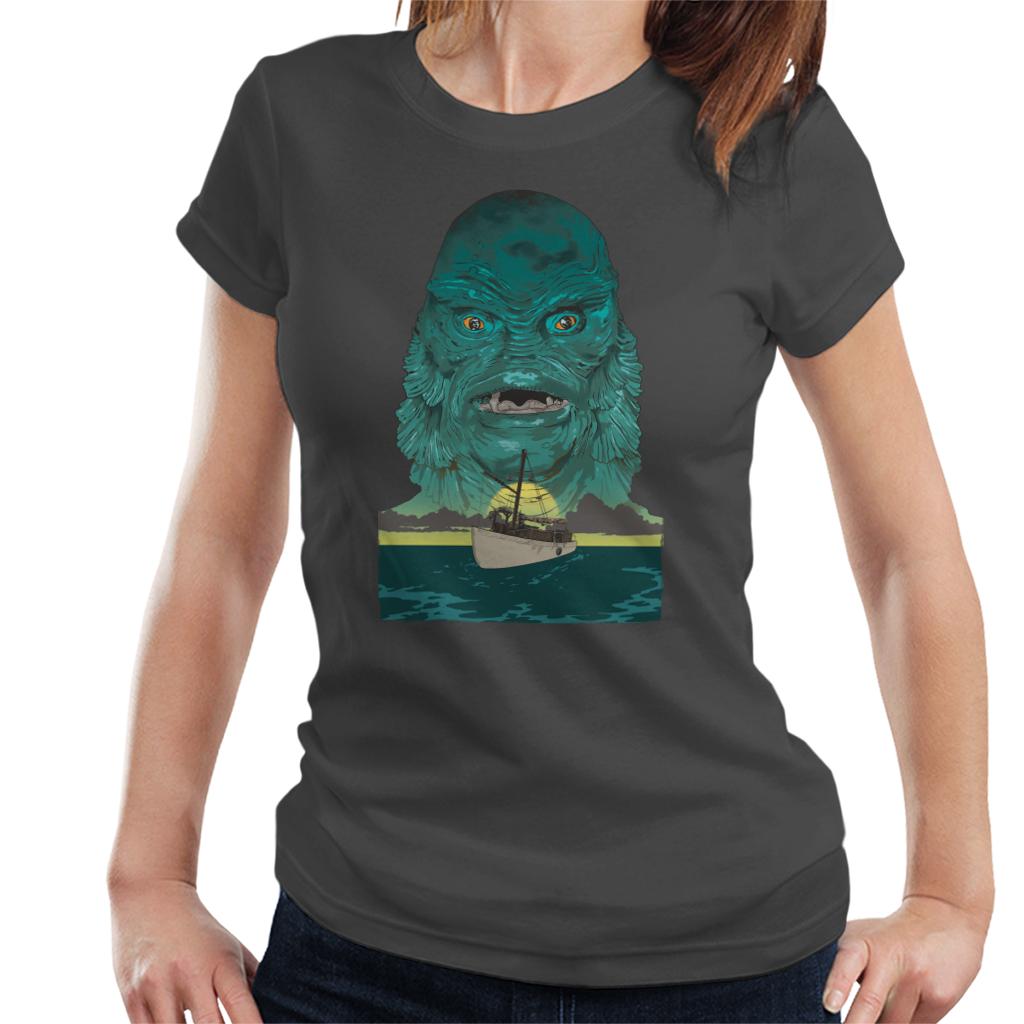The Creature From The Black Lagoon Demon Head Boat Women's T-Shirt-ALL + EVERY
