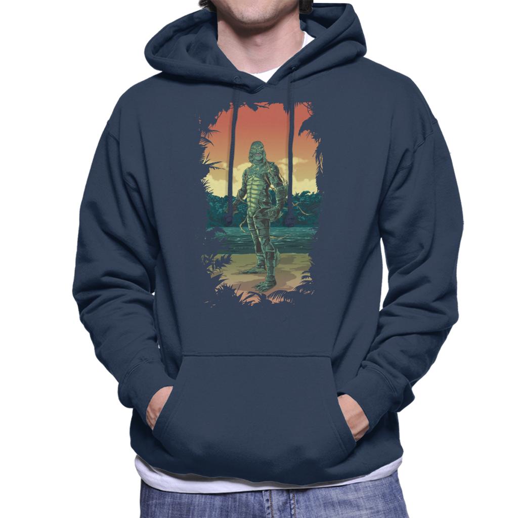 The Creature From The Black Lagoon Full Body Seaweed Men's Hooded Sweatshirt-ALL + EVERY