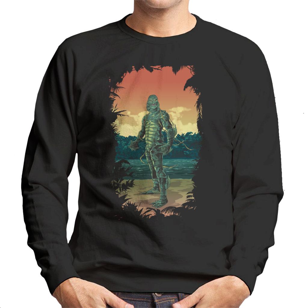 The Creature From The Black Lagoon Full Body Seaweed Men's Sweatshirt-ALL + EVERY