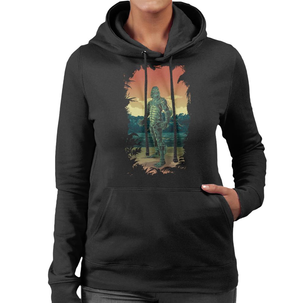 The Creature From The Black Lagoon Full Body Seaweed Women's Hooded Sweatshirt-ALL + EVERY