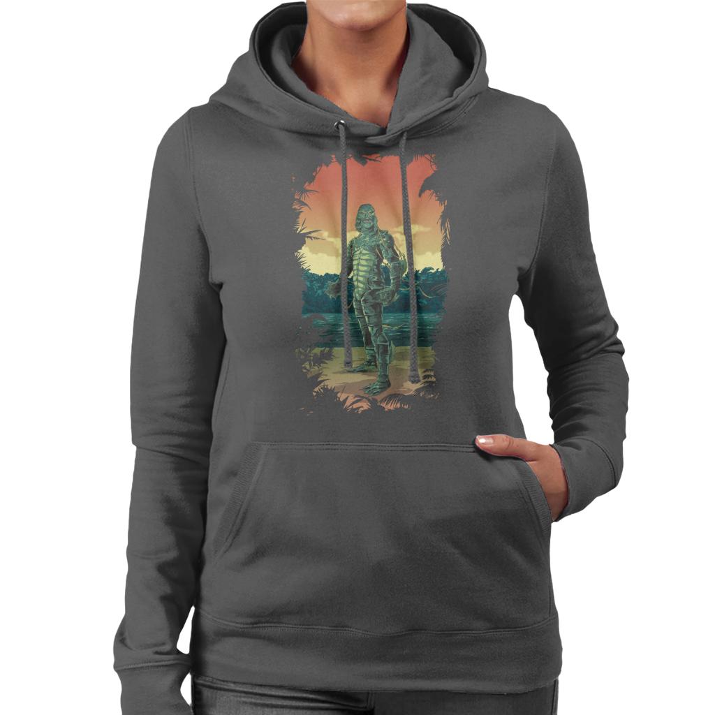 The Creature From The Black Lagoon Full Body Seaweed Women's Hooded Sweatshirt-ALL + EVERY