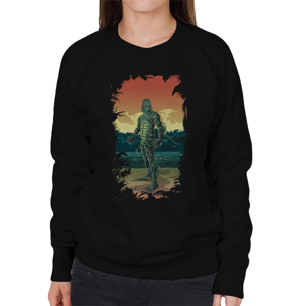 The Creature From The Black Lagoon Full Body Seaweed Women's Sweatshirt-ALL + EVERY