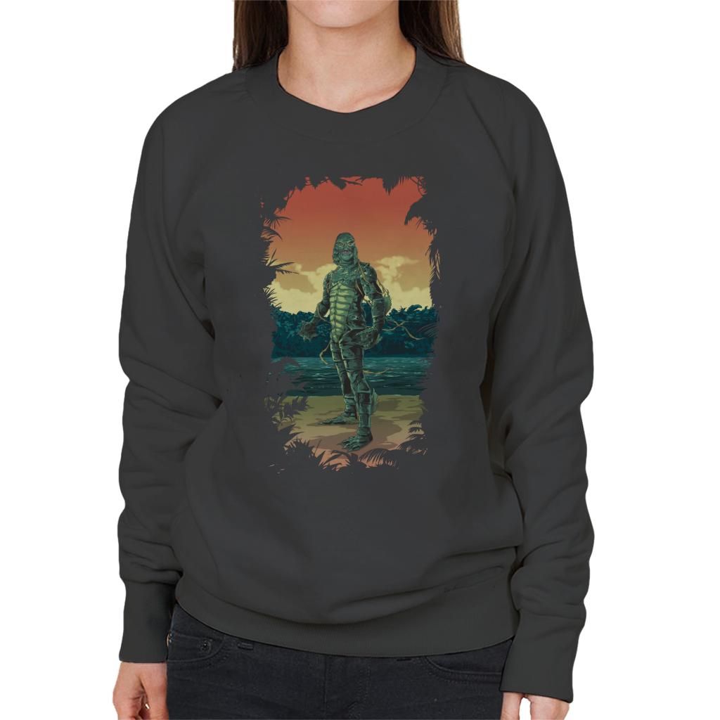 The Creature From The Black Lagoon Full Body Seaweed Women's Sweatshirt-ALL + EVERY