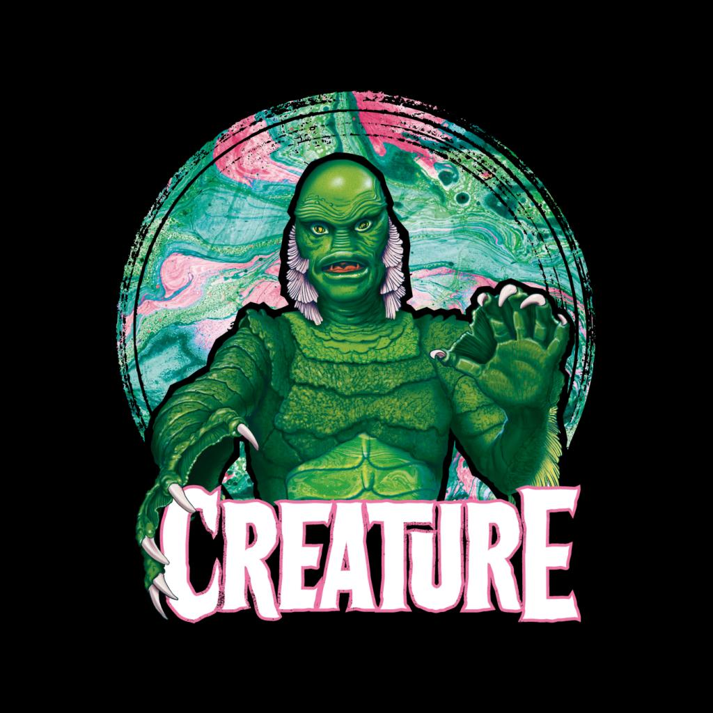 Creature From The Black Lagoon Mix Circle Men's T-Shirt-ALL + EVERY