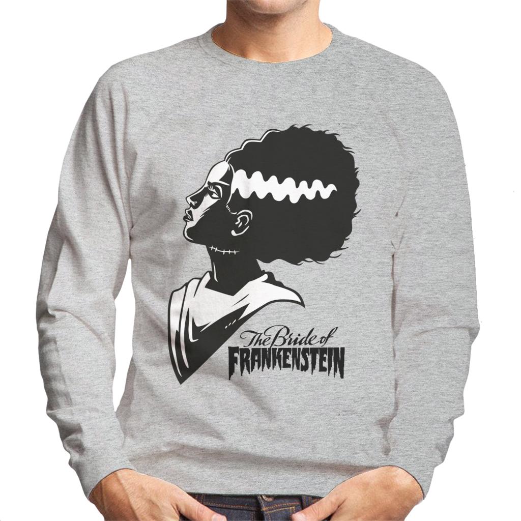 Bride Of Frankenstein Silhouette Men's Sweatshirt-ALL + EVERY