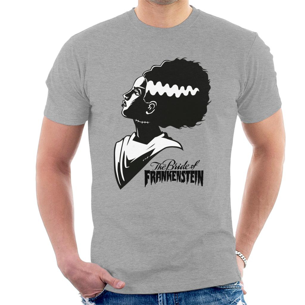 Bride Of Frankenstein Silhouette Men's T-Shirt-ALL + EVERY