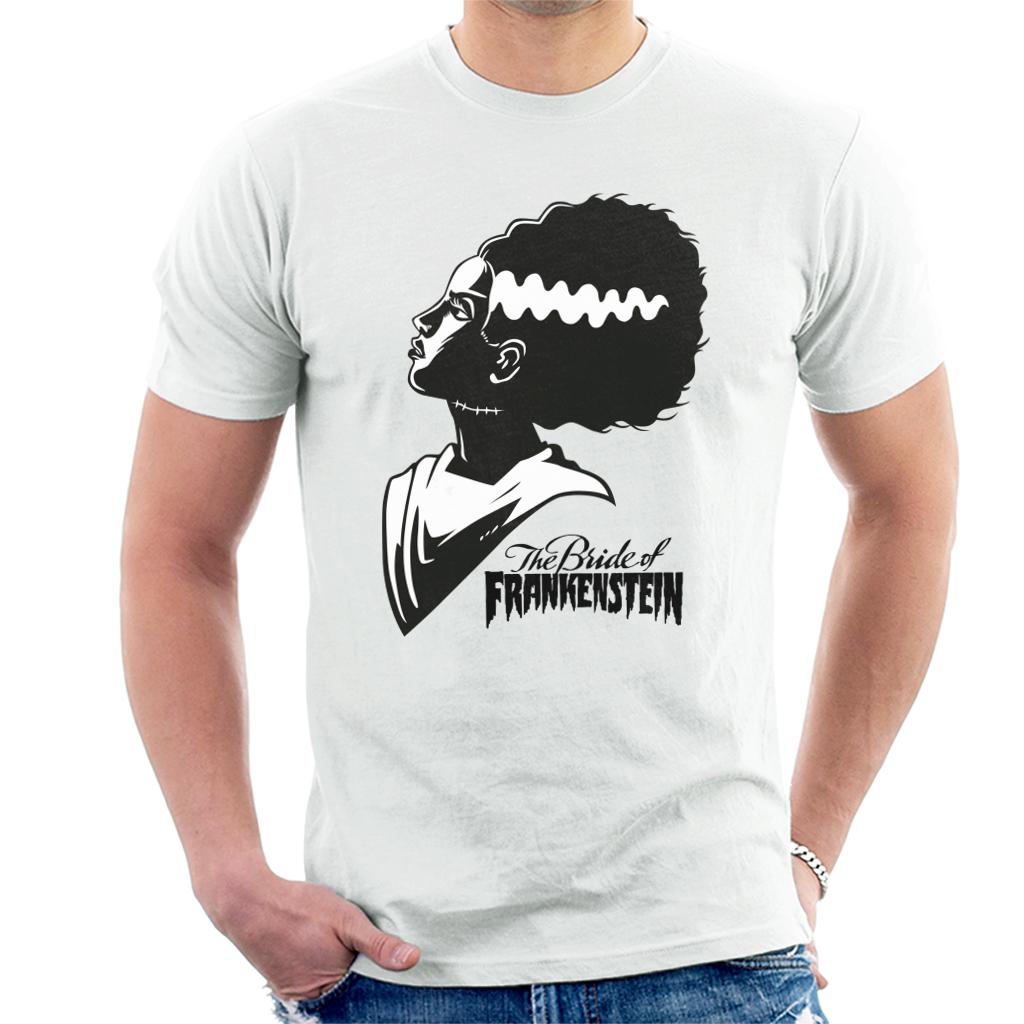 Bride Of Frankenstein Silhouette Men's T-Shirt-ALL + EVERY