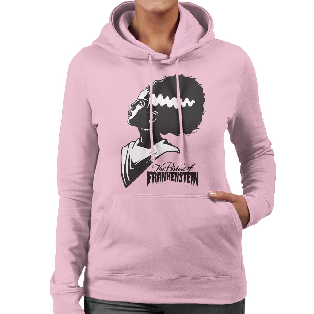 Bride Of Frankenstein Silhouette Women's Hooded Sweatshirt-ALL + EVERY