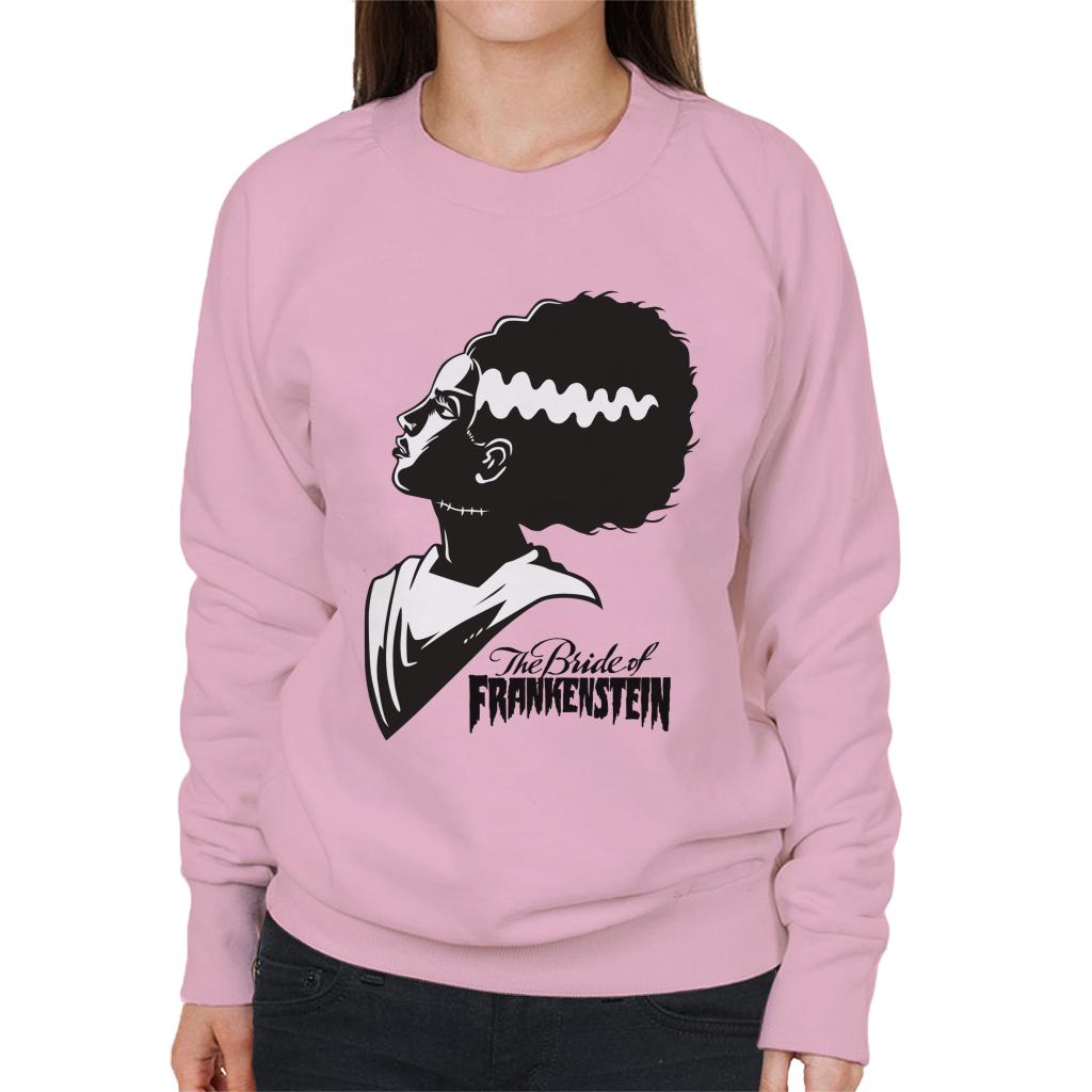 Bride Of Frankenstein Silhouette Women's Sweatshirt-ALL + EVERY