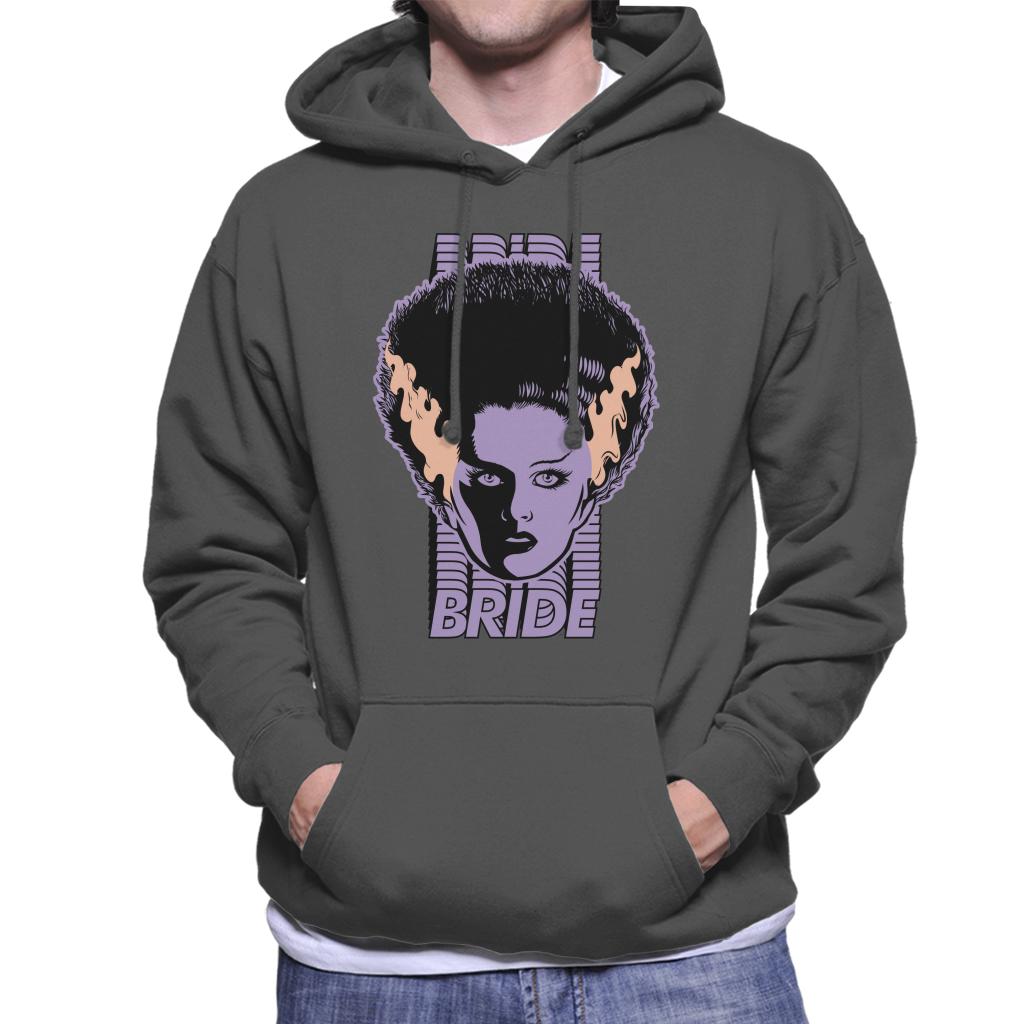 Bride Of Frankenstein Character Head Men's Hooded Sweatshirt-ALL + EVERY