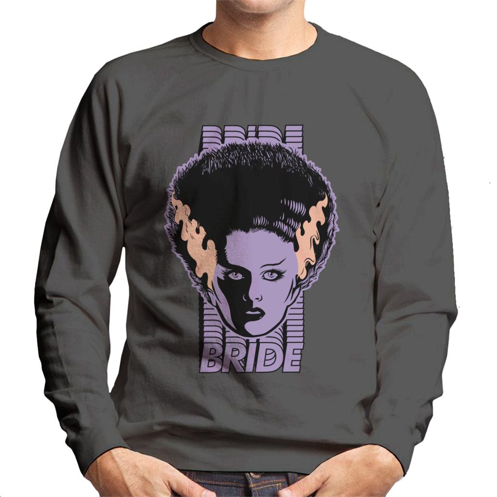 Bride Of Frankenstein Character Head Men's Sweatshirt-ALL + EVERY