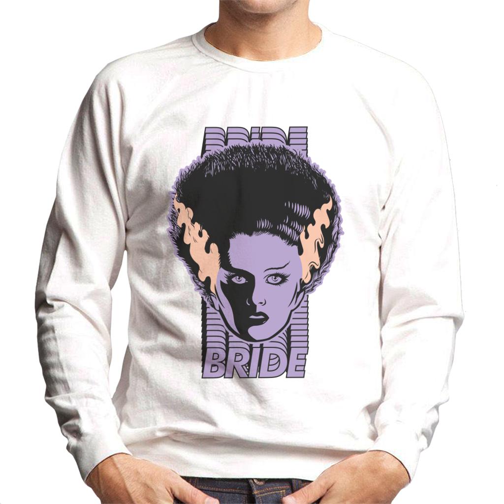 Bride Of Frankenstein Character Head Men's Sweatshirt-ALL + EVERY