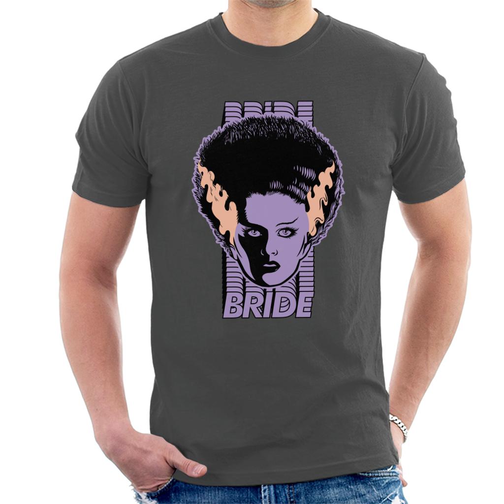 Bride Of Frankenstein Character Head Men's T-Shirt-ALL + EVERY