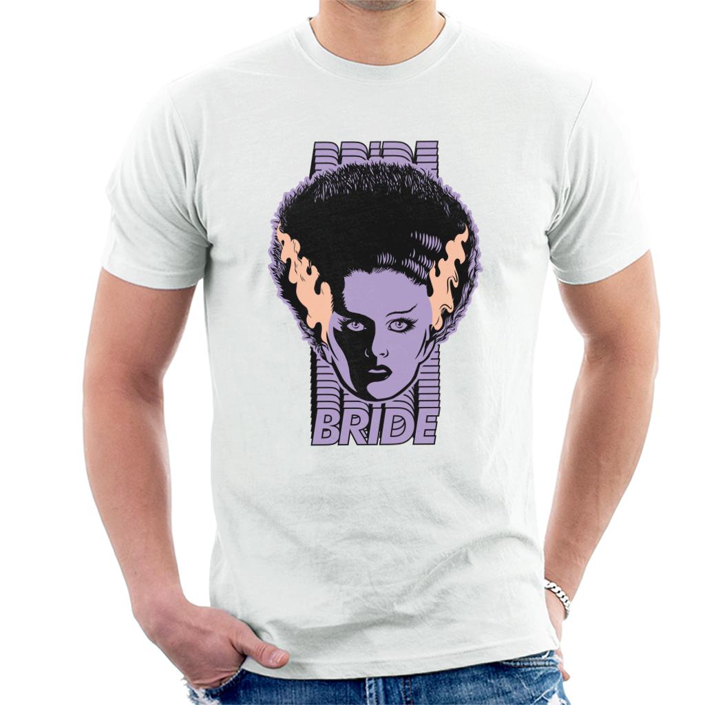 Bride Of Frankenstein Character Head Men's T-Shirt-ALL + EVERY