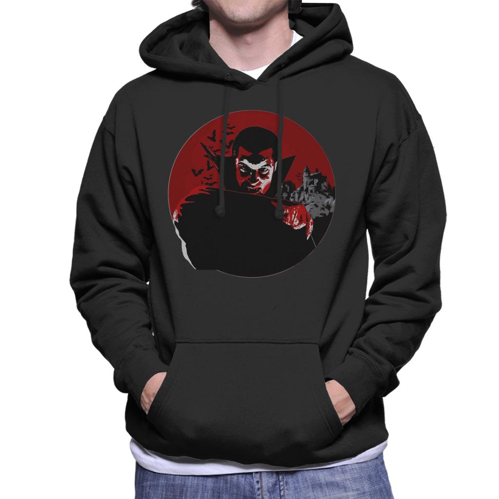 Dracula Thirsty For Blood Men's Hooded Sweatshirt-ALL + EVERY