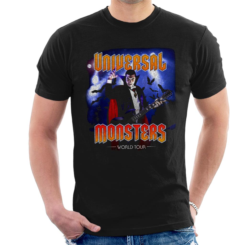 Universal Studios Monsters Dracula On Tour Men's T-Shirt-ALL + EVERY