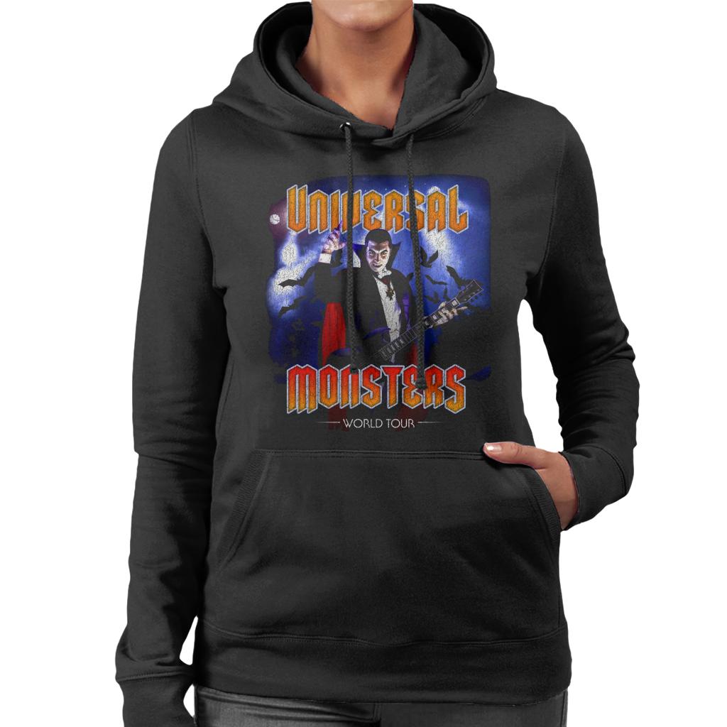 Universal Studios Monsters Dracula On Tour Women's Hooded Sweatshirt-ALL + EVERY