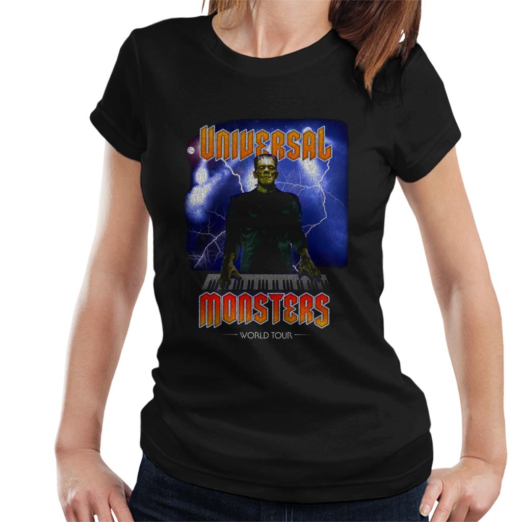 Universal Studios Monsters Frankenstein On Tour Women's T-Shirt-ALL + EVERY