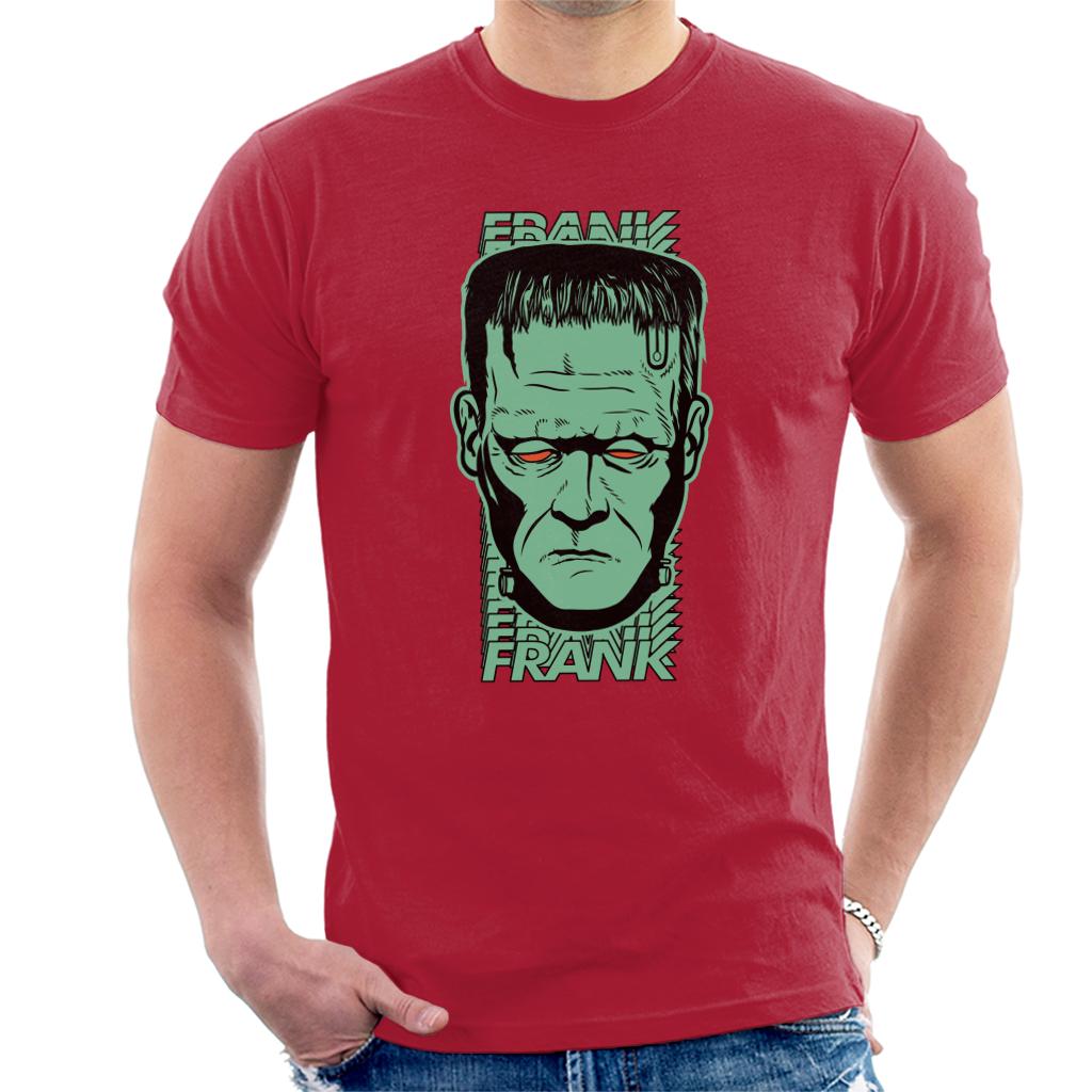 Frankenstein Frank Red Eyes Men's T-Shirt-ALL + EVERY