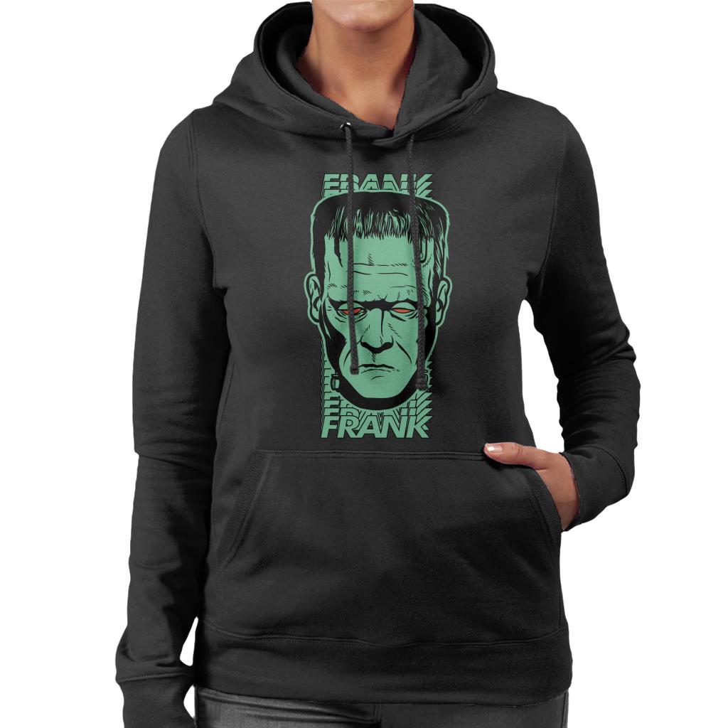 Frankenstein Frank Red Eyes Women's Hooded Sweatshirt-ALL + EVERY