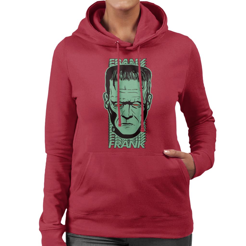 Frankenstein Frank Red Eyes Women's Hooded Sweatshirt-ALL + EVERY