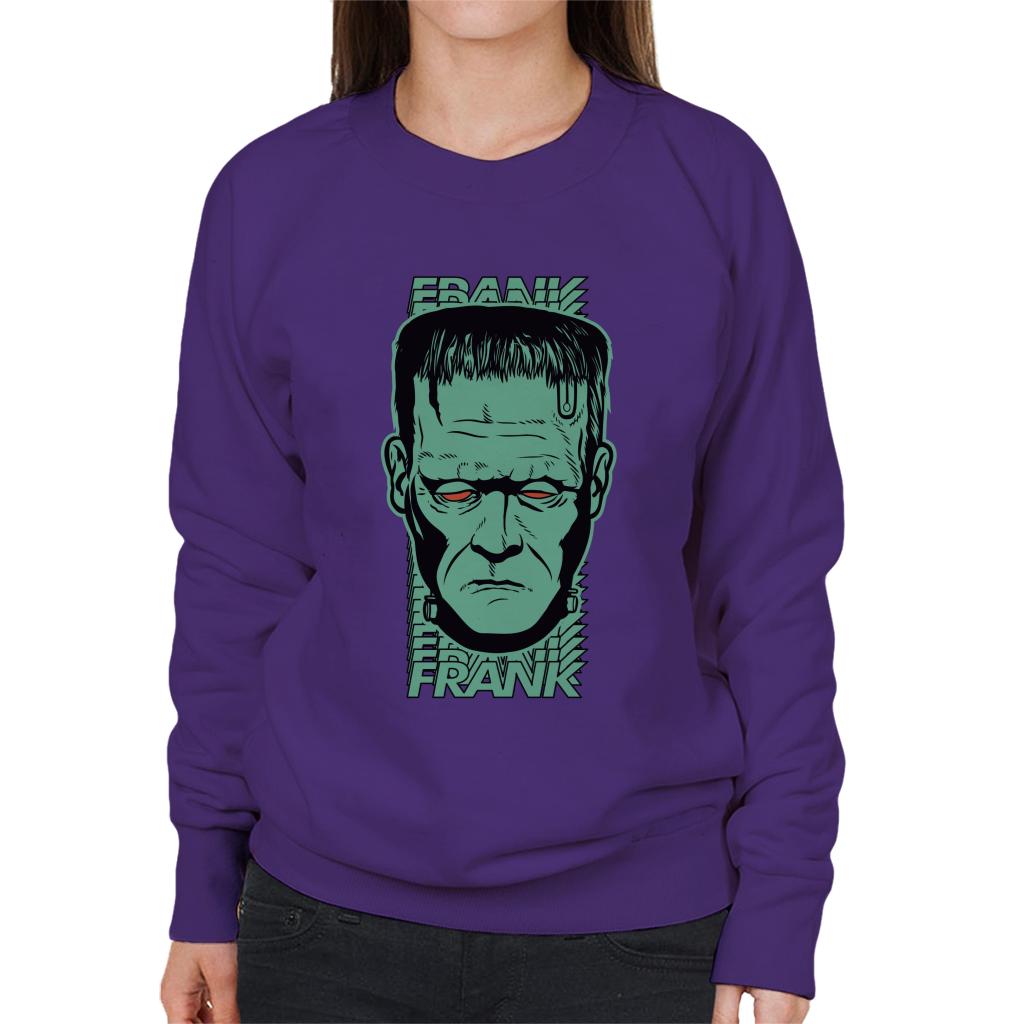 Frankenstein Frank Red Eyes Women's Sweatshirt-ALL + EVERY