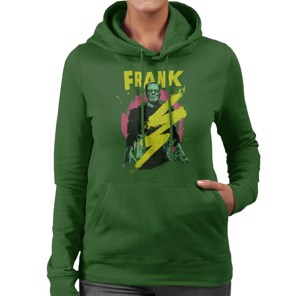 Frankenstein Frank Electric Shock Women's Hooded Sweatshirt-ALL + EVERY