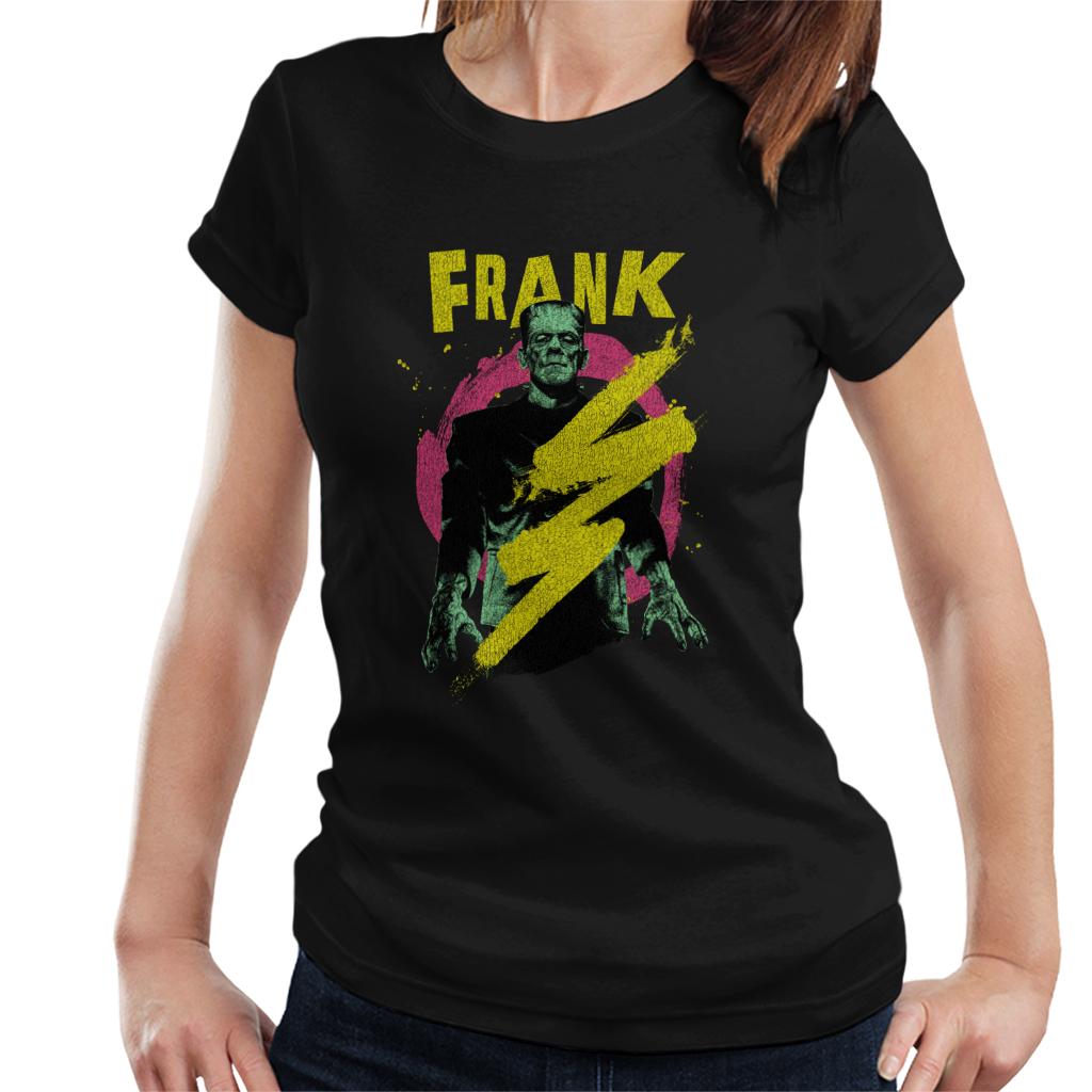 Frankenstein Frank Electric Shock Women's T-Shirt-ALL + EVERY