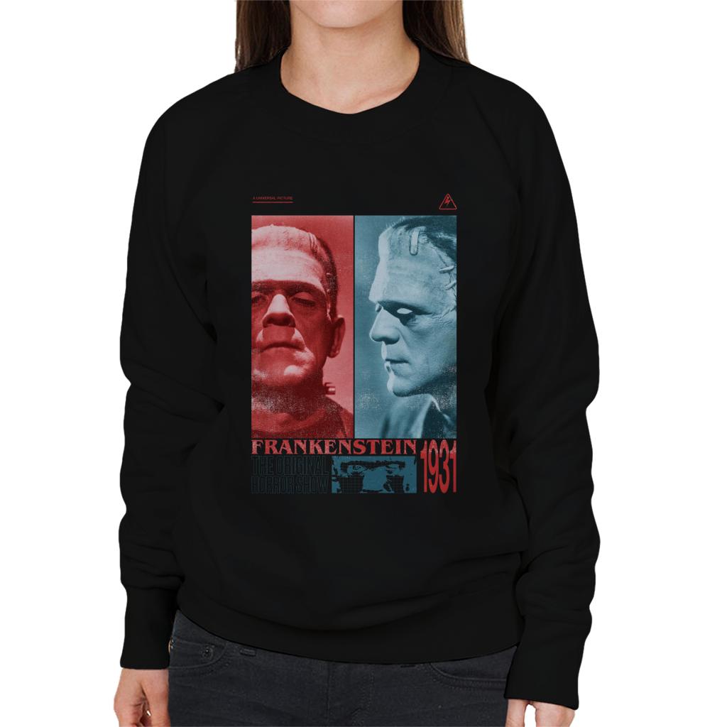 Frankenstein The Original Horror Show Women's Sweatshirt-ALL + EVERY