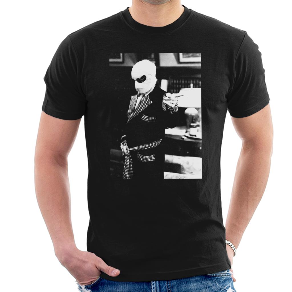 The Invisible Man Pointing Off Screen Men's T-Shirt-ALL + EVERY