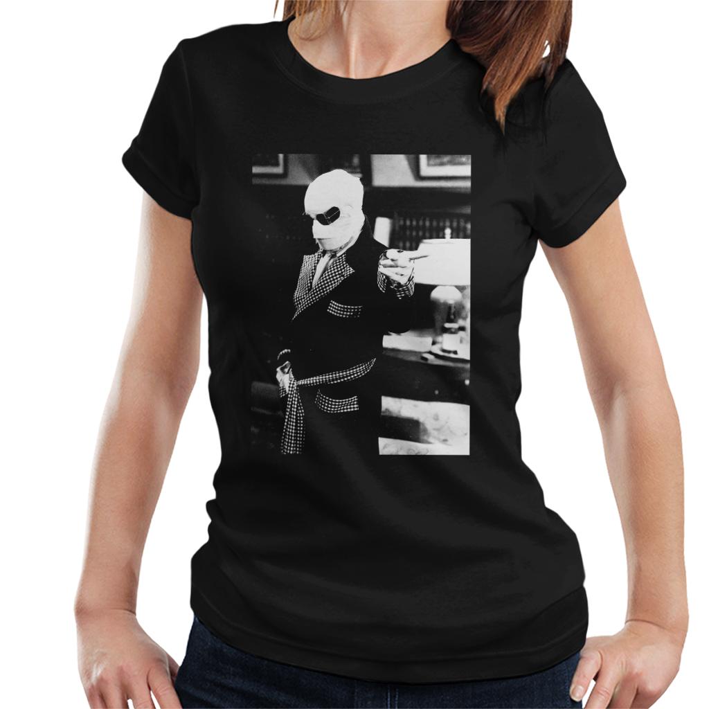 The Invisible Man Pointing Off Screen Women's T-Shirt-ALL + EVERY