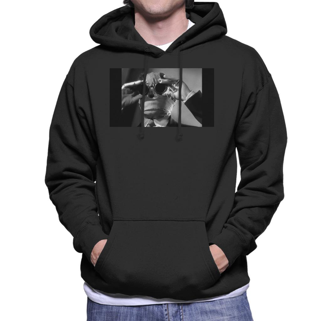 The Invisible Man Touching Glasses Men's Hooded Sweatshirt-ALL + EVERY