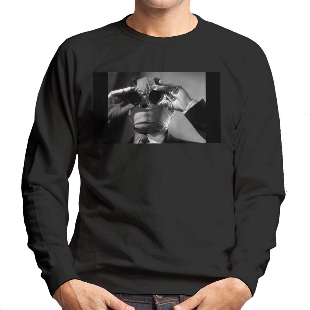 The Invisible Man Touching Glasses Men's Sweatshirt-ALL + EVERY