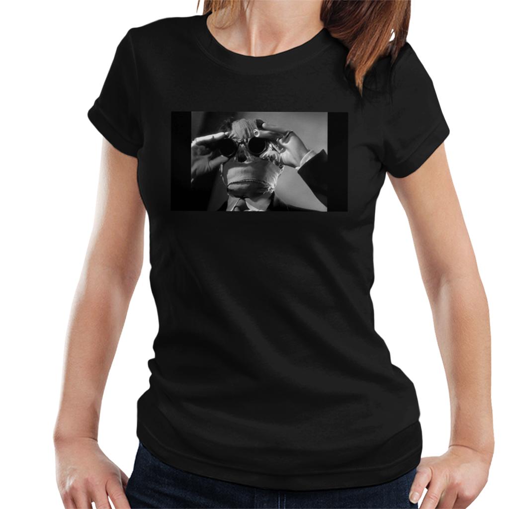 The Invisible Man Touching Glasses Women's T-Shirt-ALL + EVERY