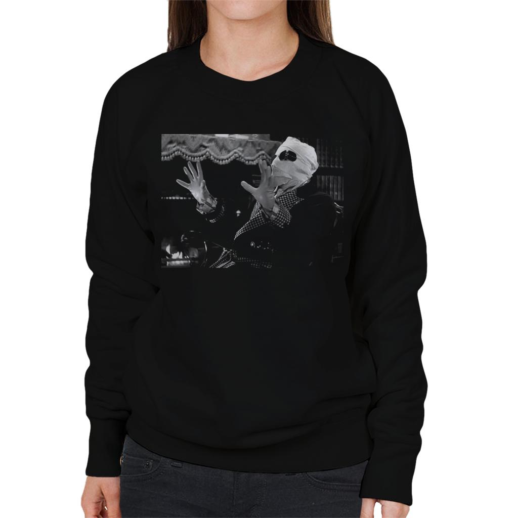 The Invisible Man Talking Women's Sweatshirt-ALL + EVERY