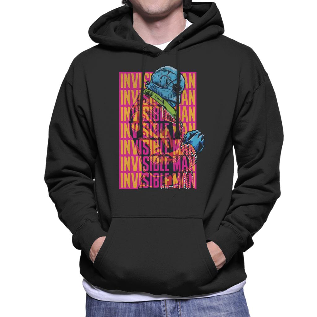 The Invisible Man Silhouette Multi Logo Men's Hooded Sweatshirt-ALL + EVERY