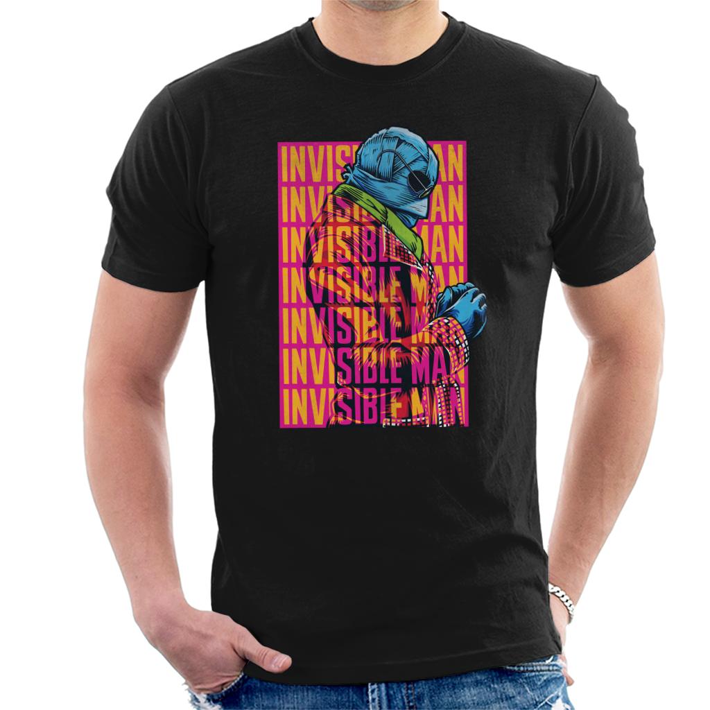 The Invisible Man Silhouette Multi Logo Men's T-Shirt-ALL + EVERY