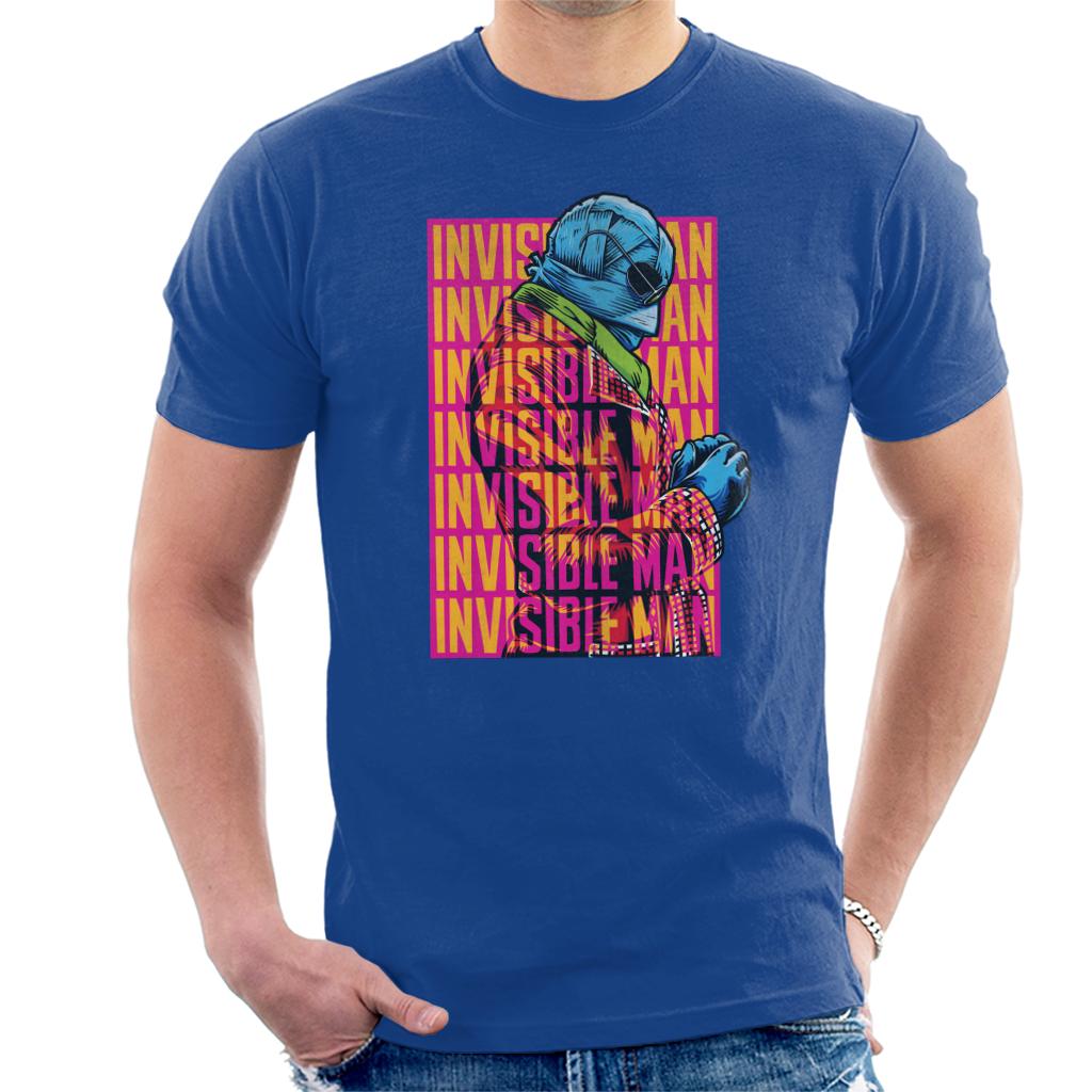 The Invisible Man Silhouette Multi Logo Men's T-Shirt-ALL + EVERY