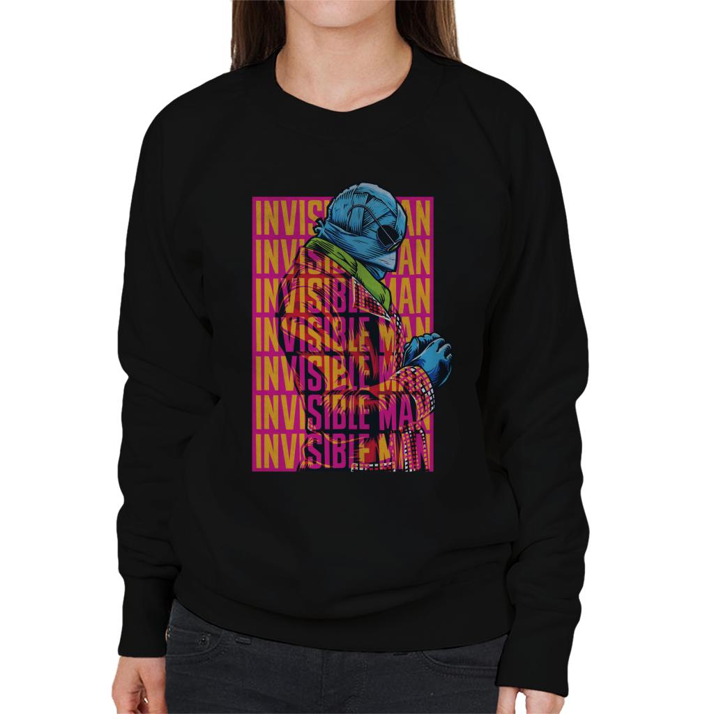 The Invisible Man Silhouette Multi Logo Women's Sweatshirt-ALL + EVERY