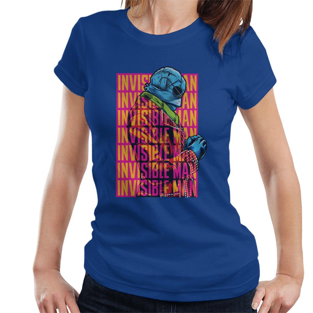 The Invisible Man Silhouette Multi Logo Women's T-Shirt-ALL + EVERY