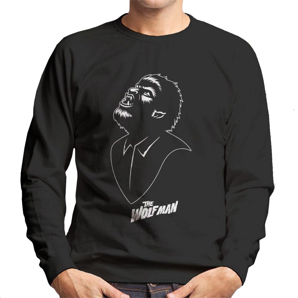 The Wolf Man Looking Up Men's Sweatshirt-ALL + EVERY