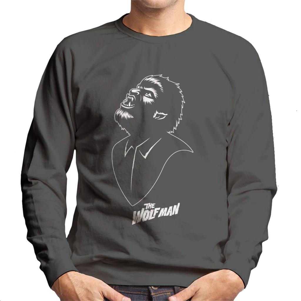 The Wolf Man Looking Up Men's Sweatshirt-ALL + EVERY