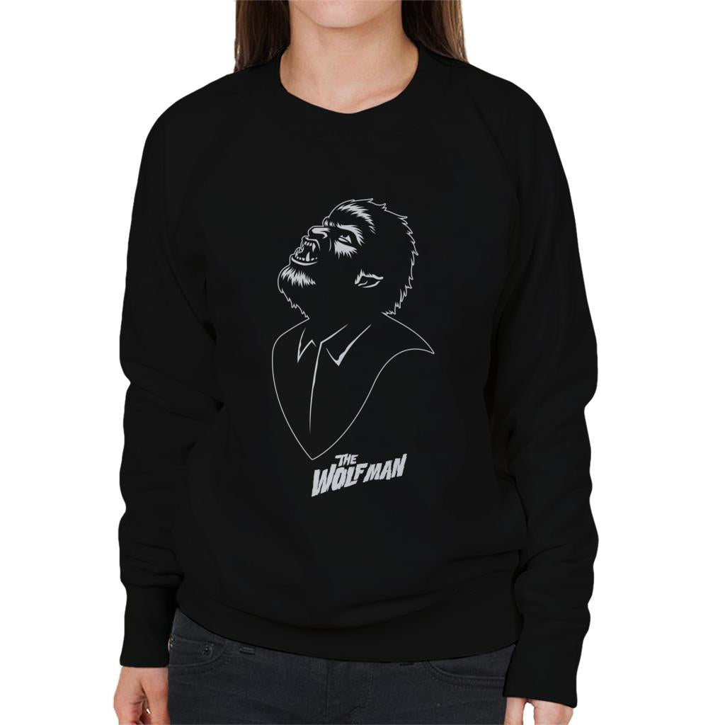 The Wolf Man Looking Up Women's Sweatshirt-ALL + EVERY