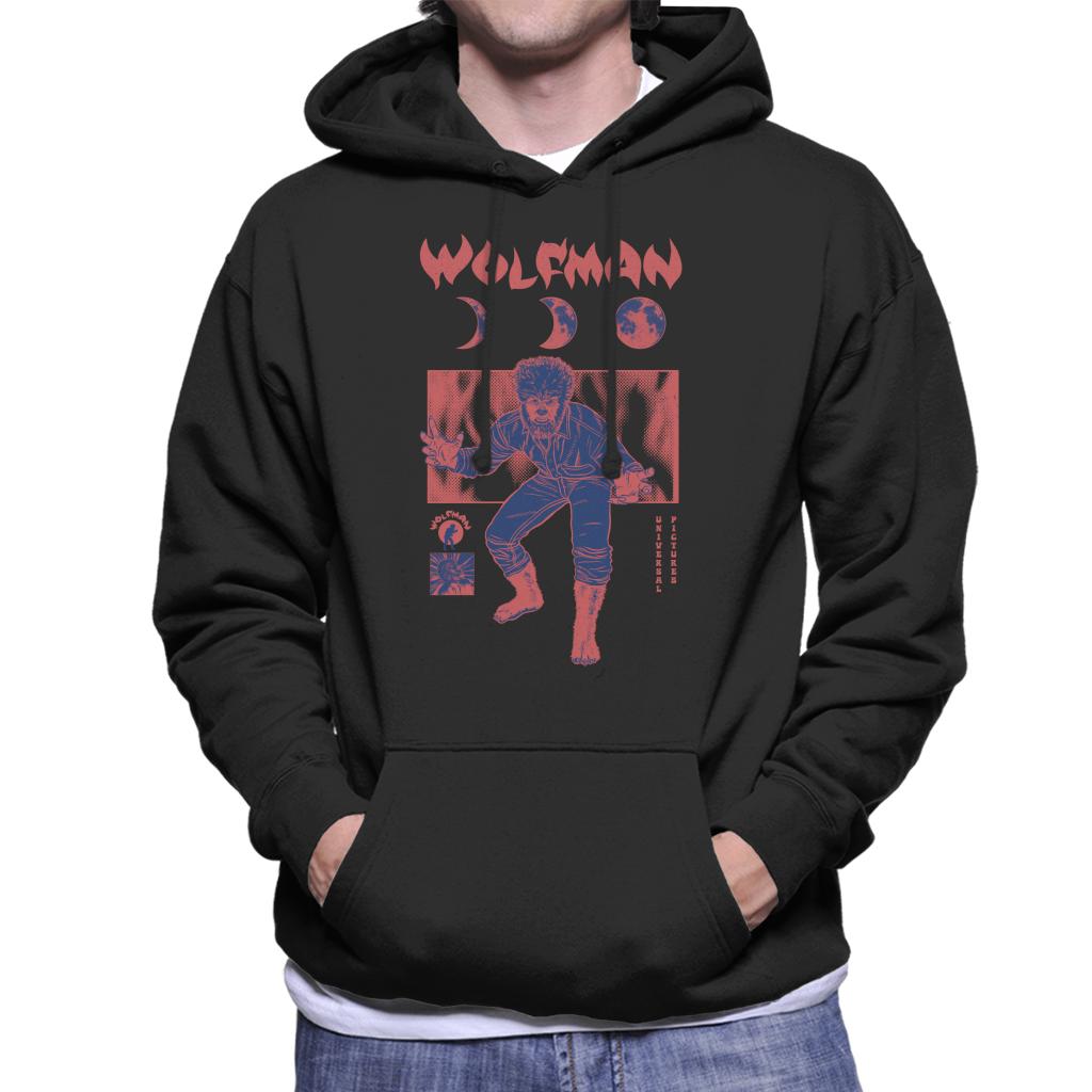 The Wolf Man Stages Of The Moon Men's Hooded Sweatshirt-ALL + EVERY