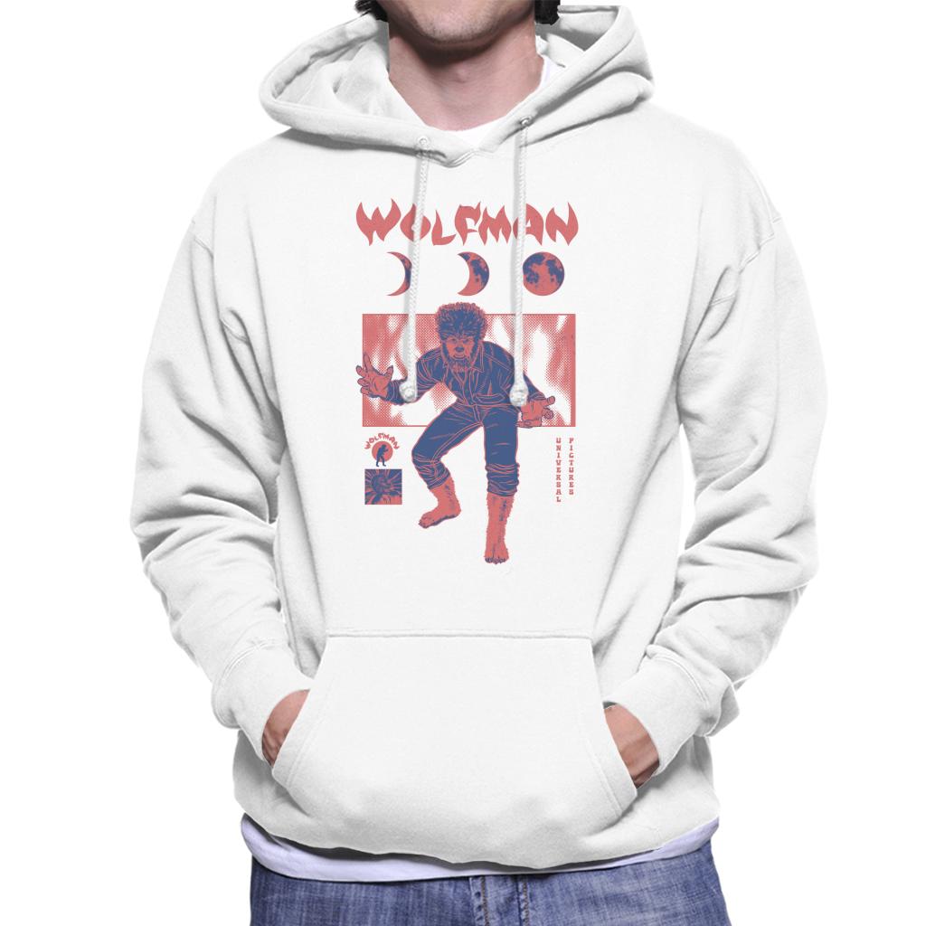 The Wolf Man Stages Of The Moon Men's Hooded Sweatshirt-ALL + EVERY