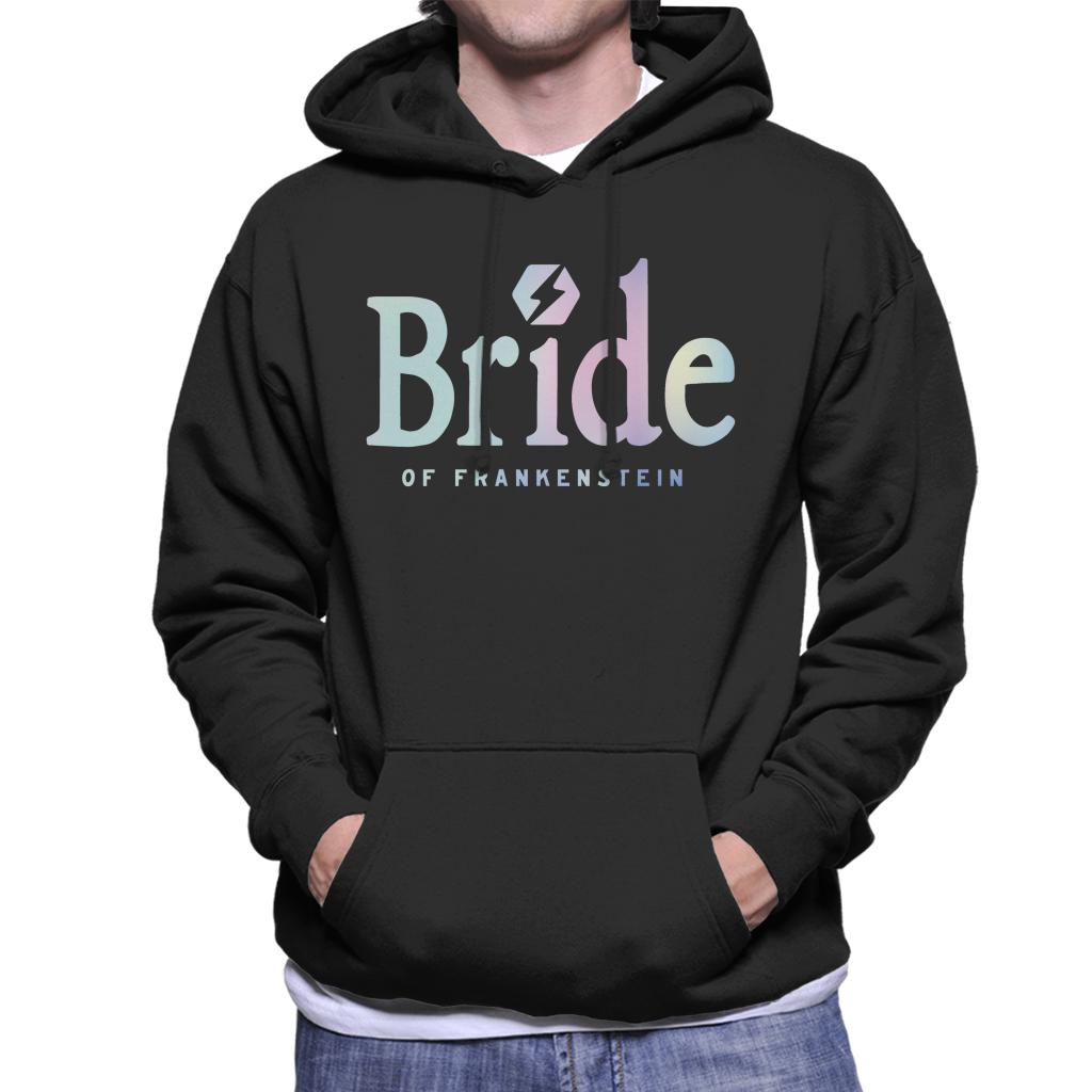 Bride Of Frankenstein Gradient Logo Men's Hooded Sweatshirt-ALL + EVERY